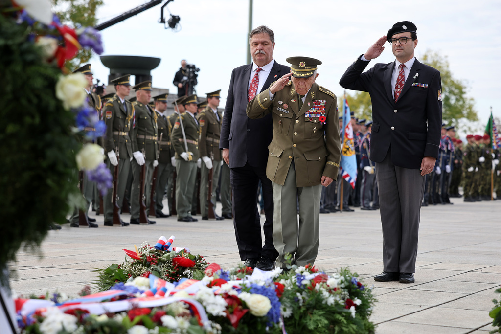 106. výročí vzniku samostatné Československé republiky připomněl pietní akt na Vítkově