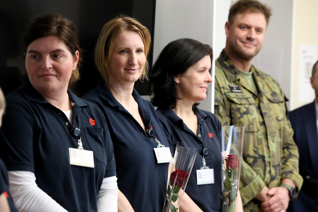 Z návštěvy válečných veteránů v Domově Vlčí mák při ÚVN