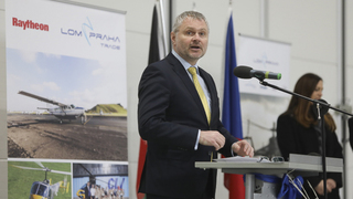 Náměstek pověřený řízením sekce obranné politiky a strategie Radomír Jahoda během projevu.