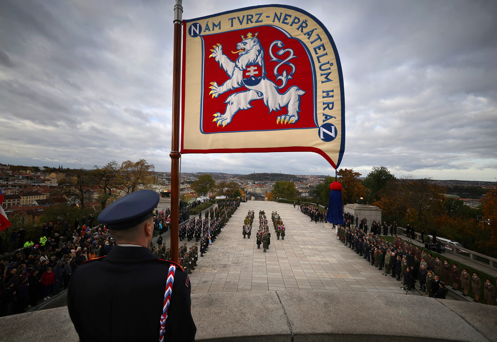 Pietní akt na Vítkově připomněl 107. výročí vzniku Československa