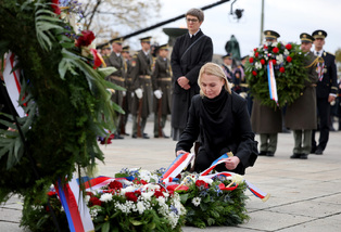 Pietní akt na Vítkově připomněl 107. výročí vzniku Československa