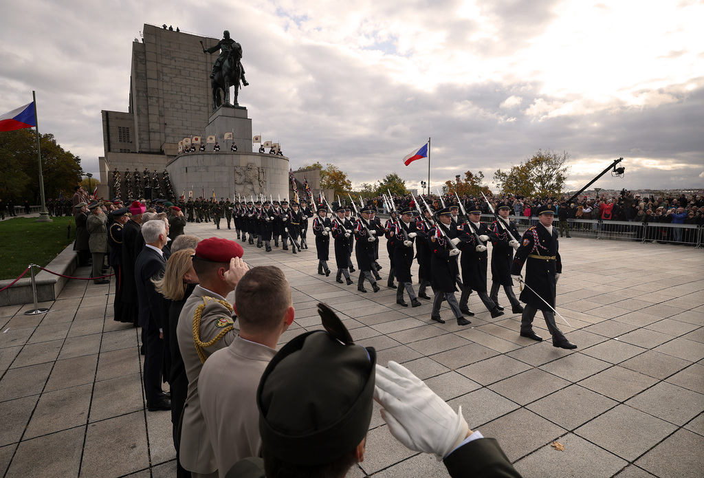 Pietní akt na Vítkově připomněl 107. výročí vzniku Československa