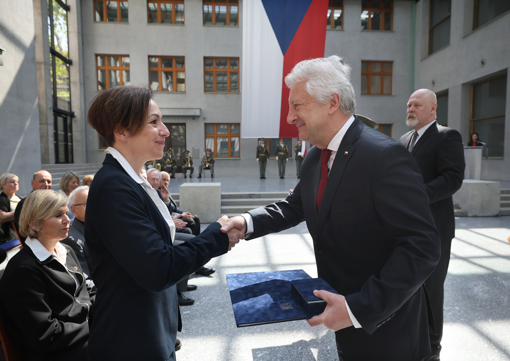 Ze slavnostního ceremoniálu udělení resortních vyznamenání