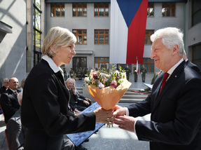 Ze slavnostního ceremoniálu udělení resortních vyznamenání