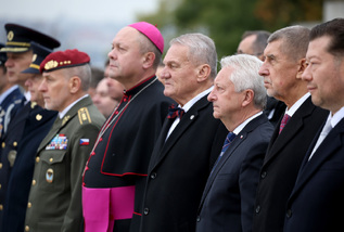 Pietní akt na Vítkově připomněl 108. výročí vzniku Československa