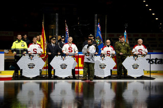 Hokejová HC Sparta Praha už podesáté uctila padlé hrdiny zápasem v O2 areně