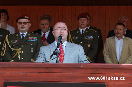 Martin Barták během projevu 