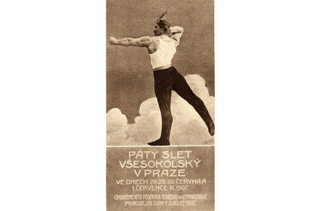Plakát k pátému sletu v r. 1907