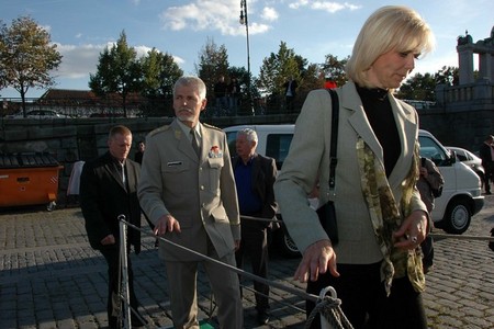 Vzpomínkové tradiční plavby lodí se zúčastnil i náčelník generálního štábu české armády generálporučík Petr Pavel