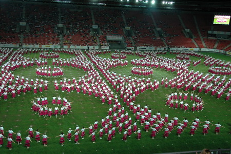Vystoupení žen a dívek na hudbu Antonína Dvořáka vzbudilo velké ovace