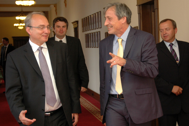 Ze setkání Martina Stropnického s ministrem obrany Makedonie Zoranem Jolevskim 2