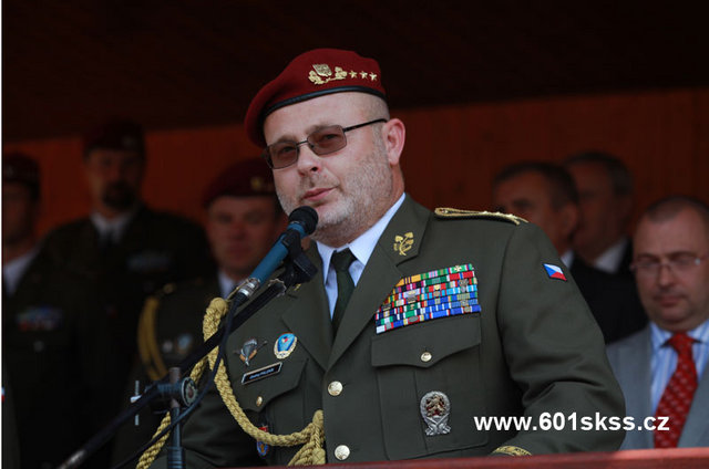 Ředitel Vojenského zpravodajství generálporučík Ondrej Páleník během projevu