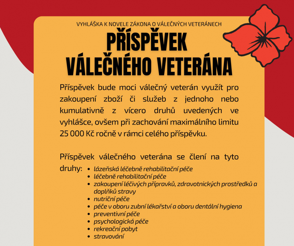 Vyhláška k novele zákona o válečných veteránech je zde