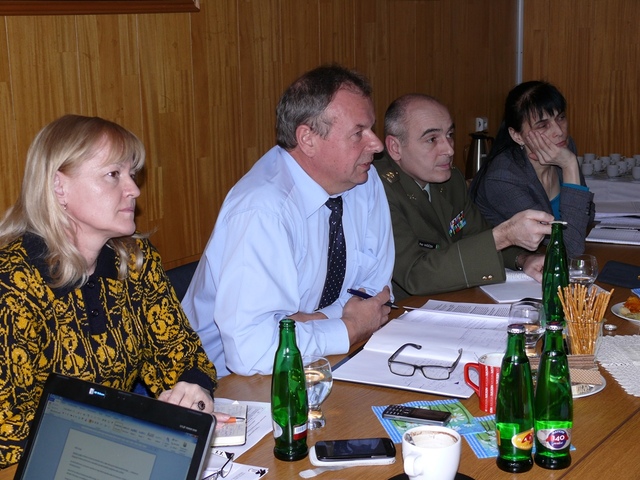  Čtyři hlavní řečníci jednání - podplukovník Vašíček,, Vladimír Kazatel, Vlasta Heršálková a Milada Vaněčková