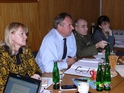 Čtyři hlavní řečníci jednání - podplukovník Vašíček,, Vladimír Kazatel, Vlasta Heršálková a Milada Vaněčková