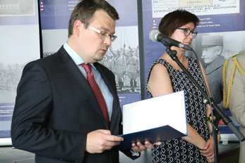 Náměstkyně Netolická na recepci v Darney