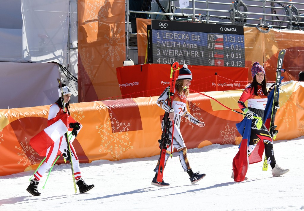 Zlatá Ester Ledecká v Super-G na ZOH 2018
