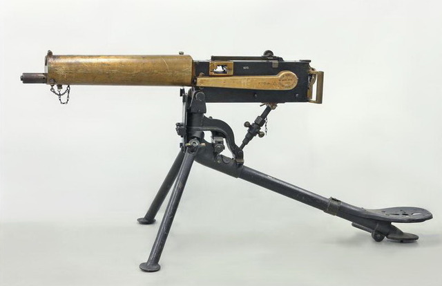 Anglický těžký kulomet Maxim-Nordenfelt M 1895
