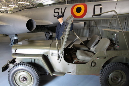 Aranžmá u britského letadla Gloster Meteor