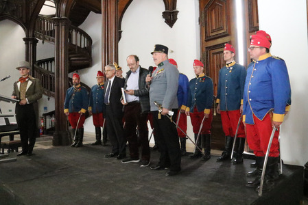 Se sbírkami Vojenského historického archivu seznámil přítomné také Július Baláž, ředitel Vojenského historického archivu