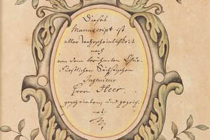 Titulní list knihy o fortifikacích z 18. století
