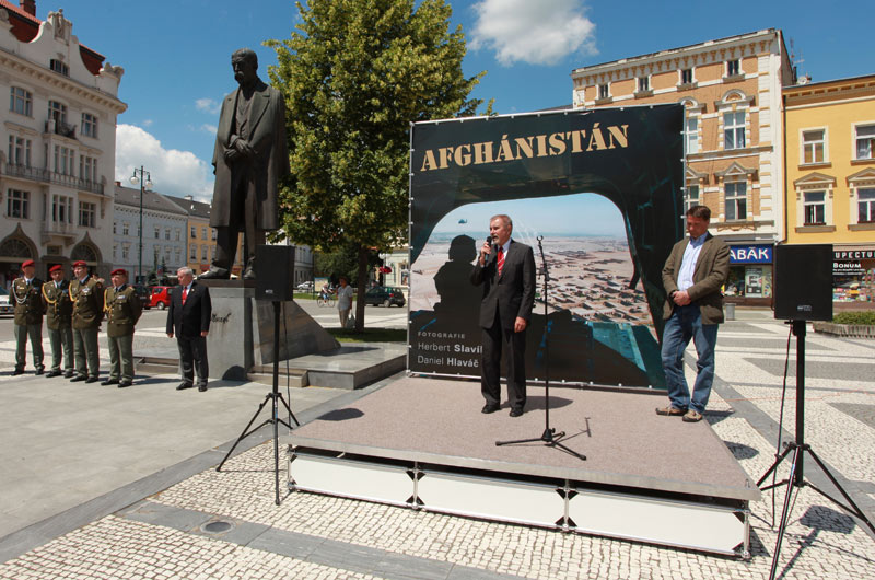 Starosta Prostějova při svém projevu