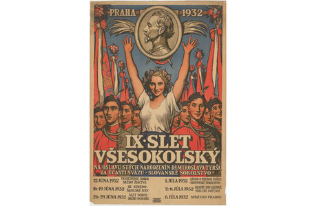Plakát k devátému sletu, 1932