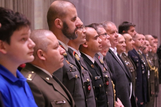  Účastníci při slavnostním aktu na Vítkově.