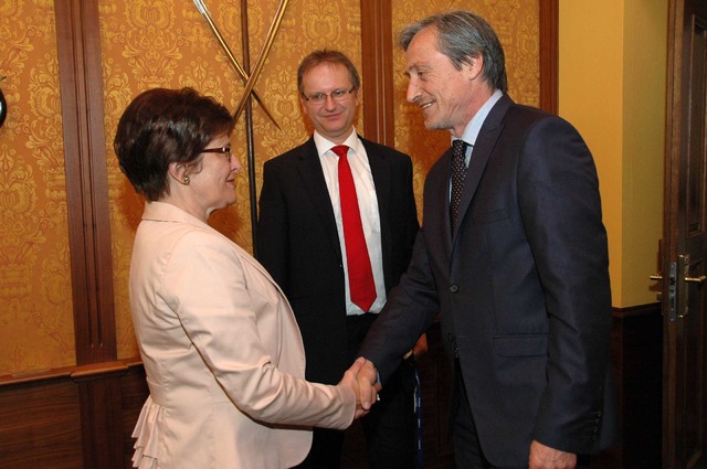 Martin Stropnický a Grazyna Bernatowicz