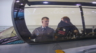 Z hangáru údržby letecké techniky u letounu JAS-39 Gripen