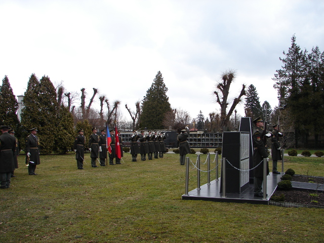 Účast posádkové hudby, čestné jednotky a čestné stráže, provedení čestné salvy.