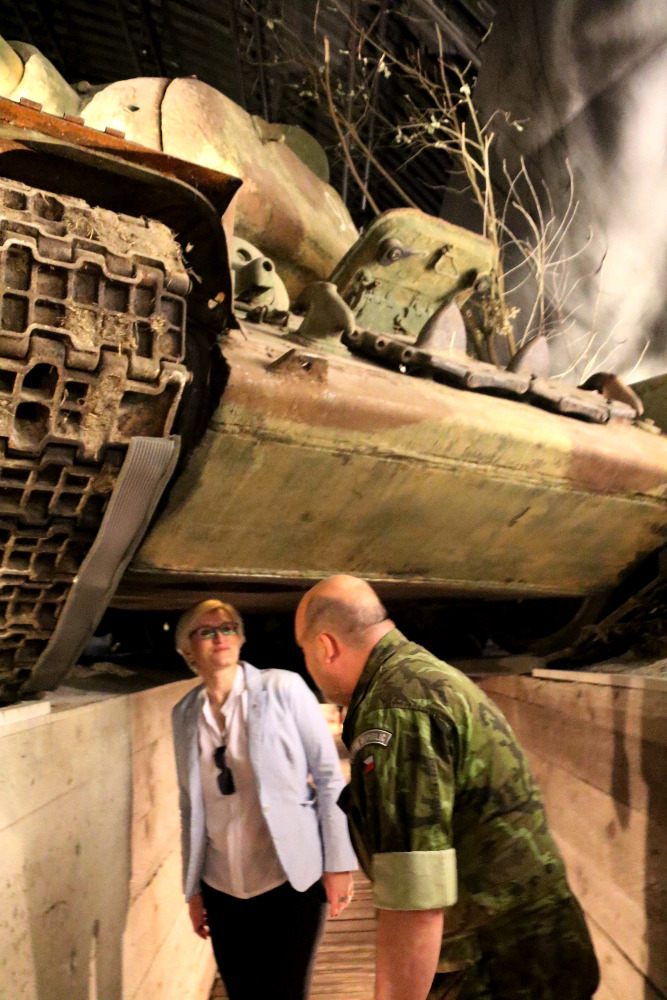 Pohled na tank zespod