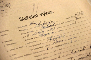 Služební výkaz Ludvíka Svobody