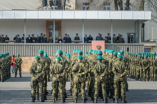 Vojenská přísaha studentů Univerzity obrany