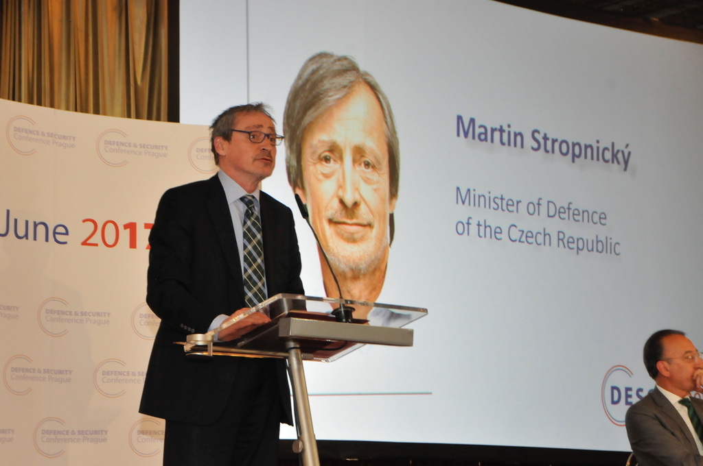 Projev ministra obrany Martina Stropnického