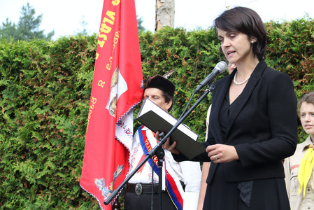 Vystoupení ředitelky Památníku Lidice Martiny Lehmanové