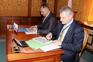  Oba při podpisu plánu dvoustranné spolupráce na letošní rok