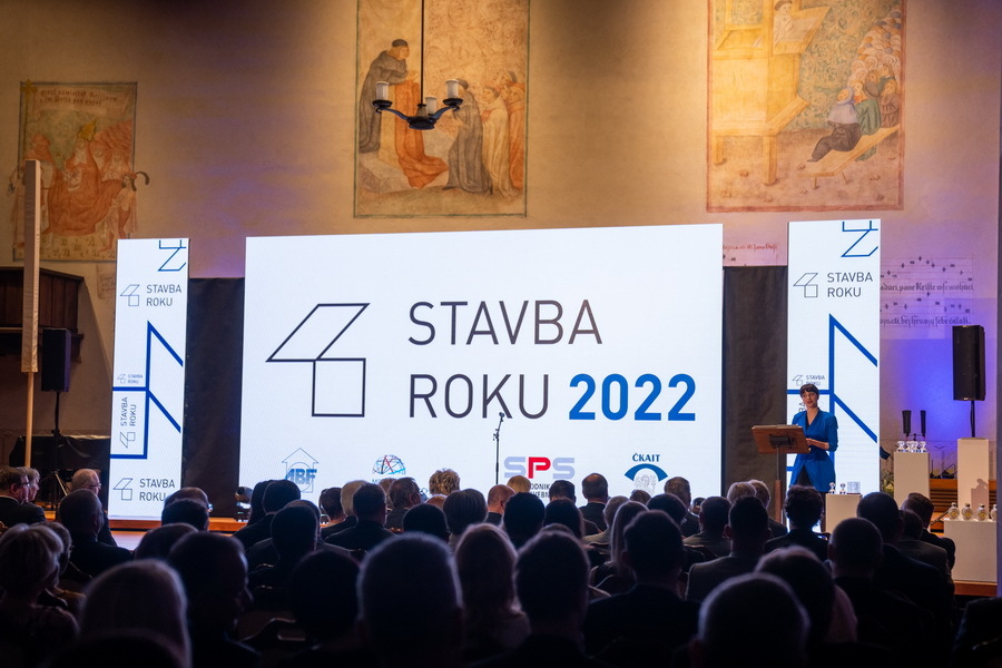 Vyhlašování cen Stavba roku se odehrálo v pražské Betlémské kapli.  