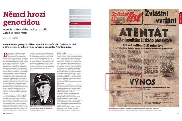 Ukázky z magazínu Reflexu Terč Heydrich   (7)