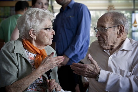 Anne Marie a Benjamin Mauthner, také jeden z členů dětské skupiny 