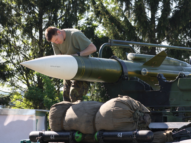 Raketový komplet 2K12 KUB 25. protiletadlového pluku ze Strakonic