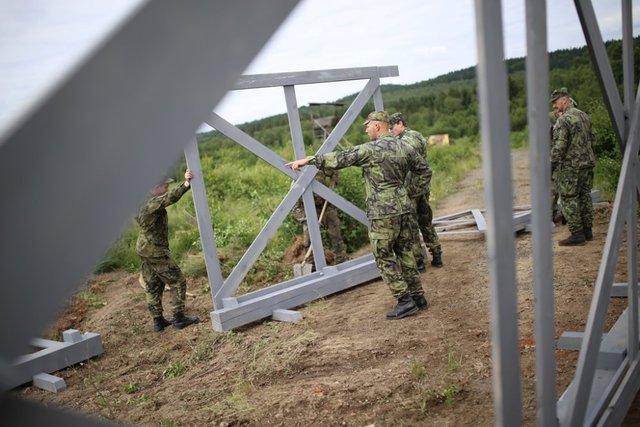 Budování mostu ženijní jednotkou