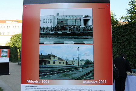 Milovice tehdy a dnes ve snímcích Karla Cudlína