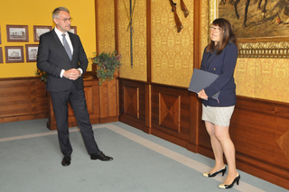 Profesorka Boštíková v projevu poděkovala za podporu nejen Ministerstvu obrany, ale i Univerzitě obrany
