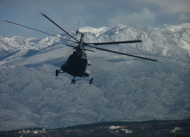 Zasněžené vrcholky hor při závěrečné misi …