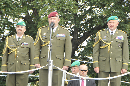  NGŠ generálporučík Aleš Opata při projevu mimo jiné řekl, že si na generálu Kaletovi cenil toho, že měl vždy kamarádský přístup a držel slovo