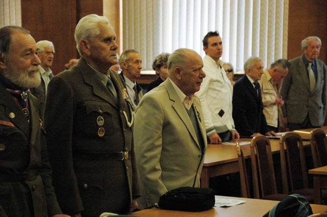 Ze slavnostního setkání účastníků Českého národního povstání 1