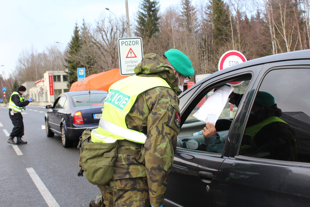 Kontroly na hraničním přechodu Strážný