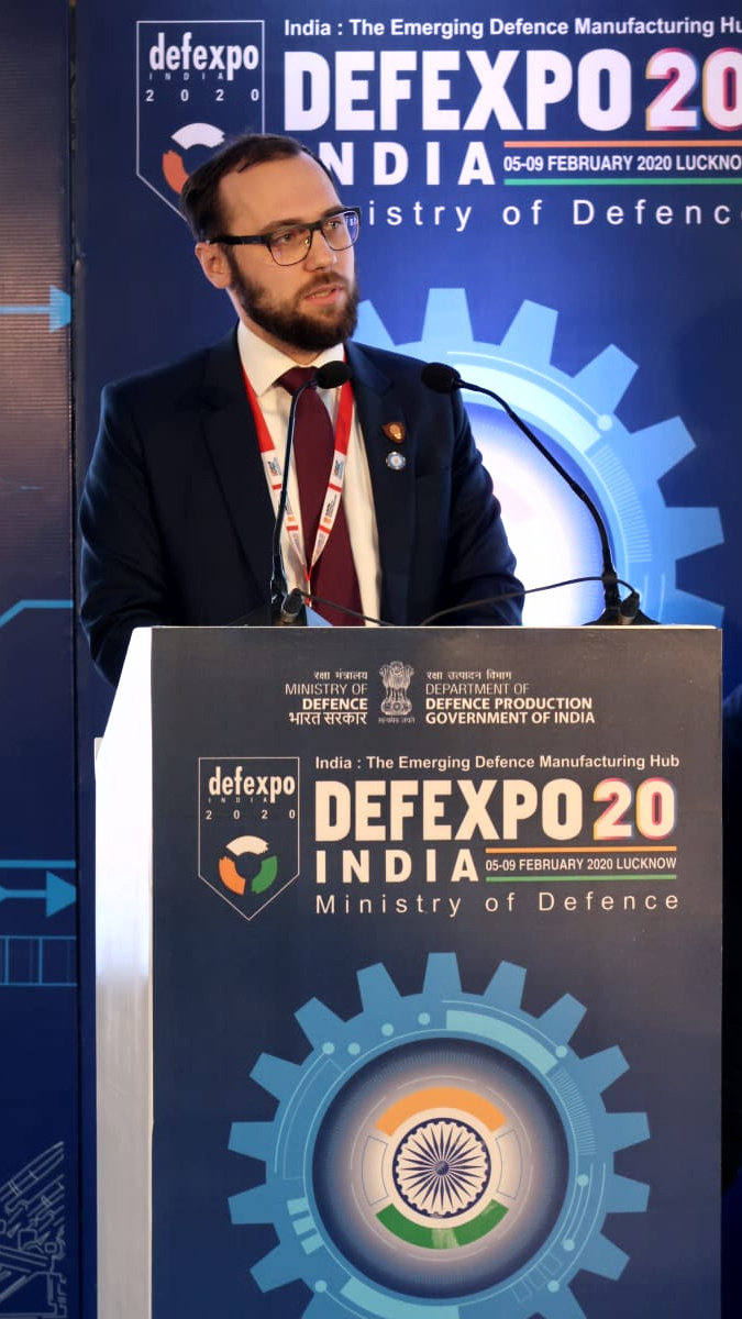 Vystoupení náměstka Tomáše Kopečného na konferenci o budoucnosti námořních sil v rámci veletrhu DefExpo 2020.