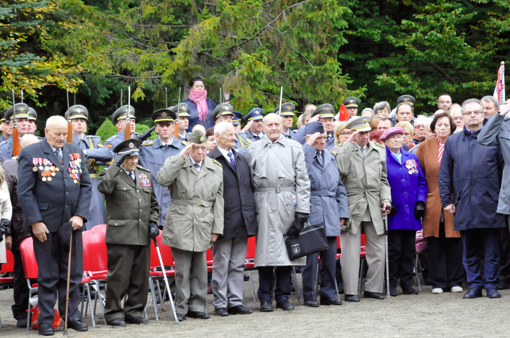 Nejváženějšími hosty pietního aktu byli váleční veteráni